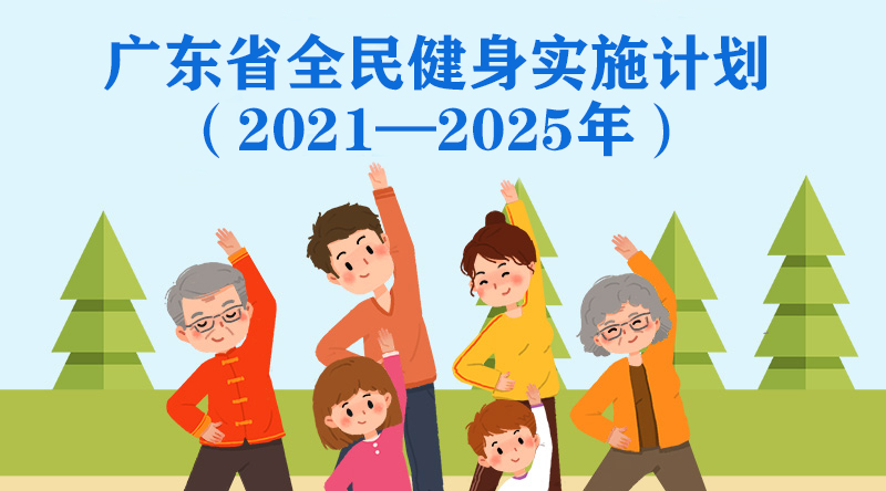 一图读懂广东省全民健身实施计划（2021—2025年）