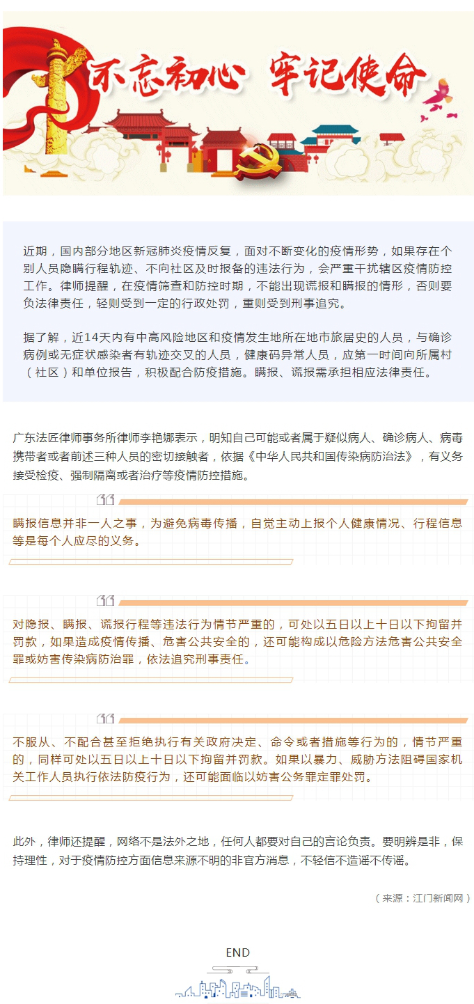 面对不断变化的疫情形势，律师提醒：隐报瞒报谎报要负法律责任.jpg