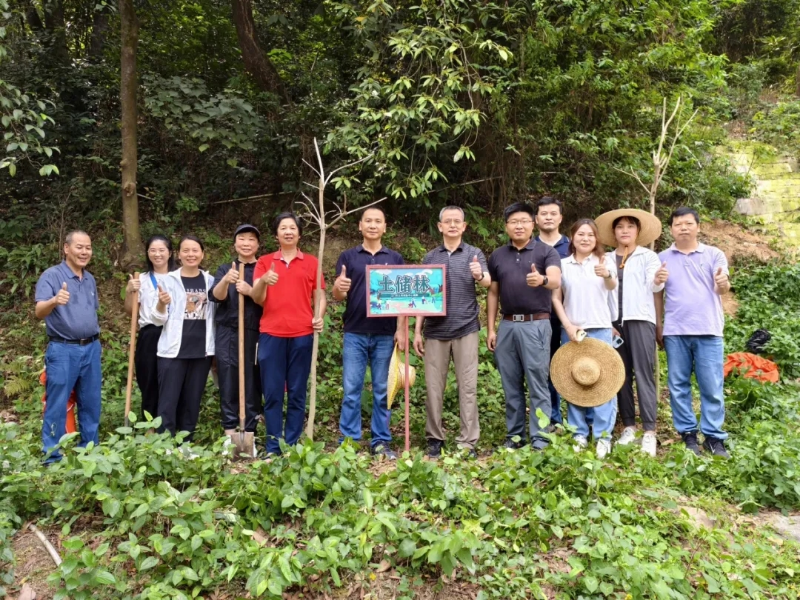 党建领航，绿美侨乡—市土地储备中心党支部联合三江镇临步村党支部开展“我在侨乡种棵树”暨爱国卫生主题党日活动