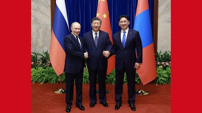 习近平主持中俄蒙元首第七次会晤