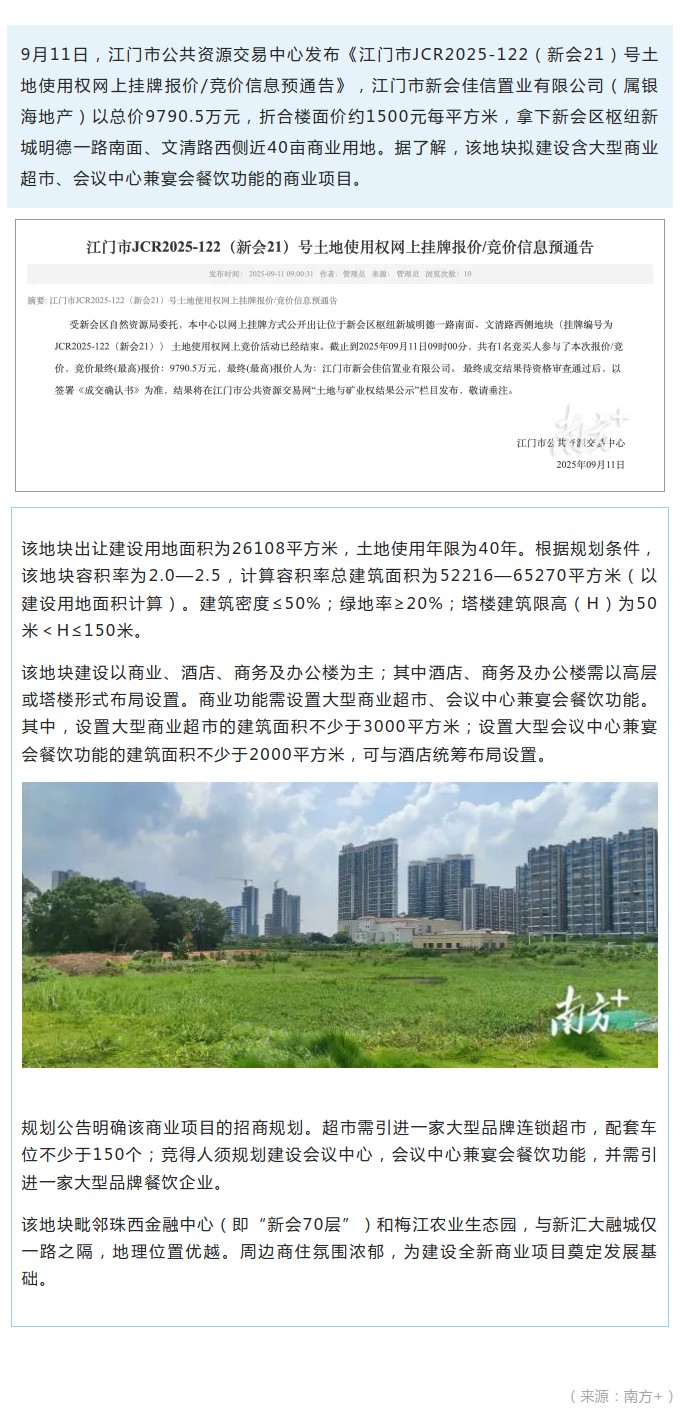 银海地产近亿元拿下江门新会枢纽新城地块.jpg