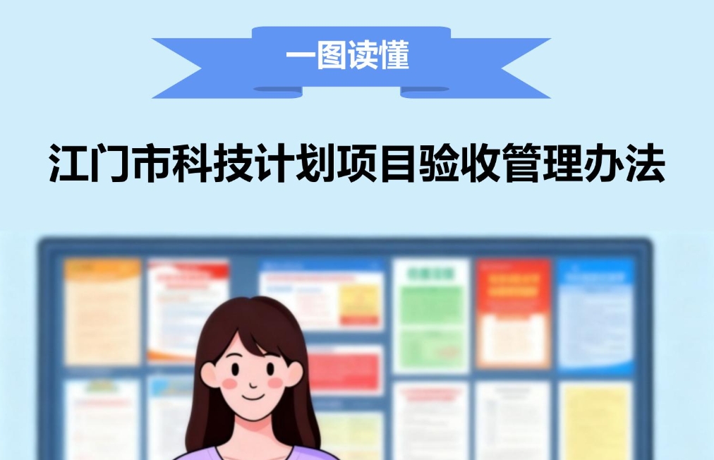 图解:江门市科技计划项目验收管理办法 图解:江门市科技计划项目验收管理办法