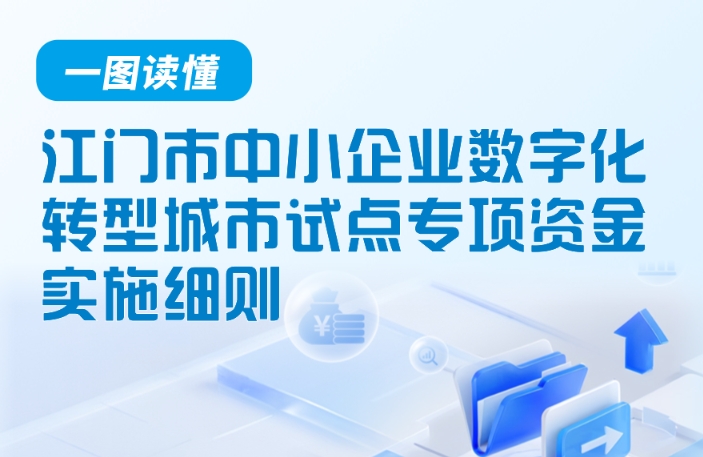图解：江门市中小企业数字化转型城市试点专项资金实施细则