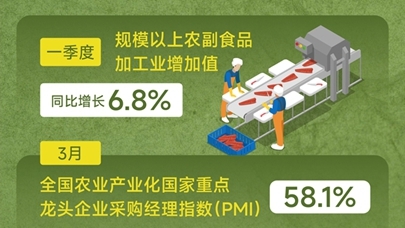 图表：一季度乡村产业保持较好发展势头