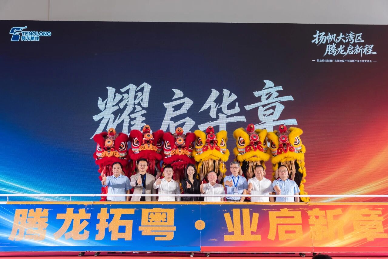 链主领航聚势能，材聚湾区启新程！腾龙精线台山基地招商推介活动举办