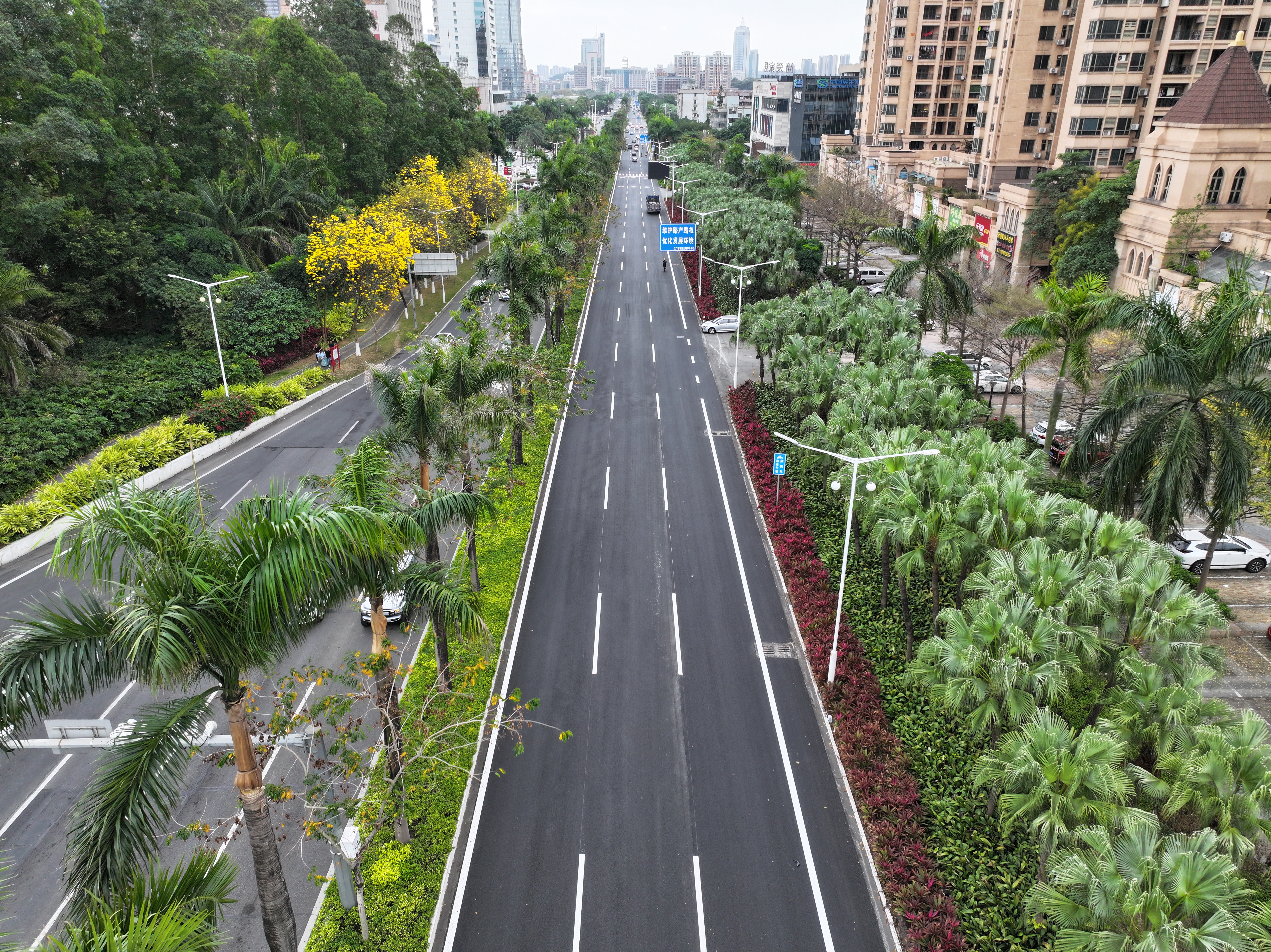 公路大厦段路面维修后.JPG