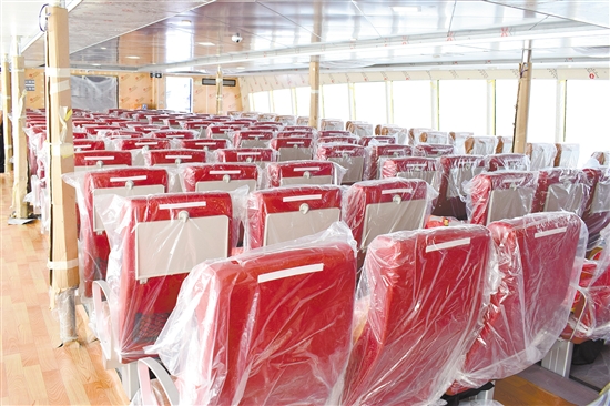 江门号高速客船成功下水 江门港至香港直航航