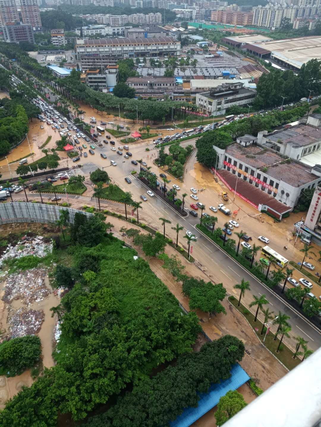 艾云尼暴雨袭城 公路人众志成城--市公路局迅