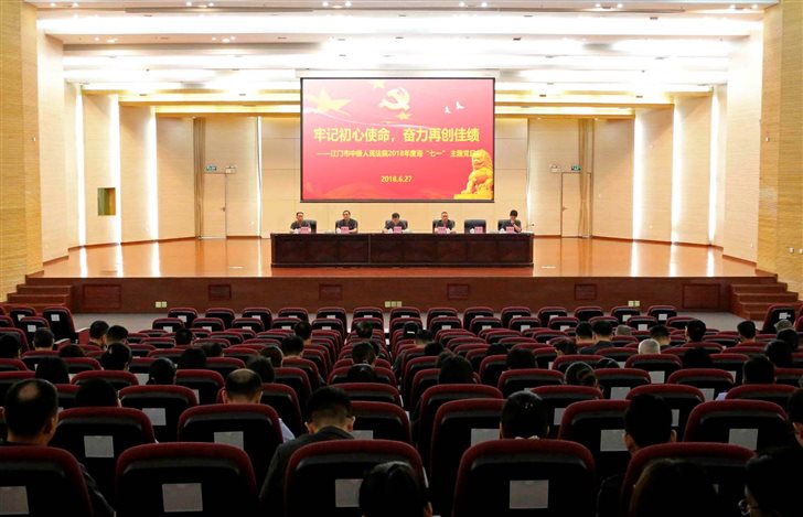 市中级人民法院开展2018年度迎七一主题党日