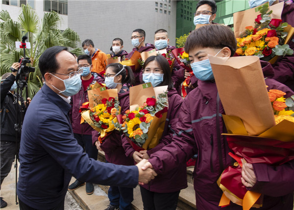 市委书记林应武带队到市卫生健康局调研指导疫情防控工作慰问机关干部