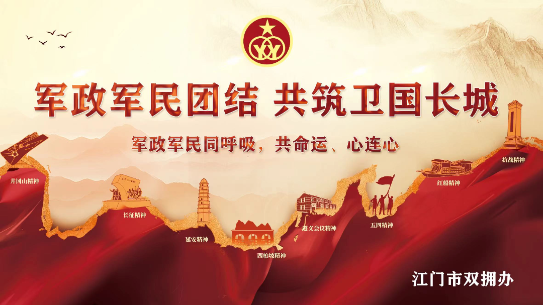 同呼吸共命运心连心共建双拥模范城